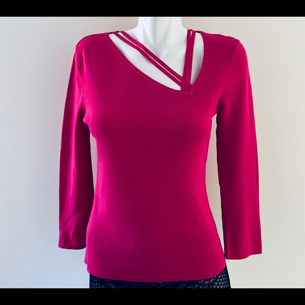 ⭐️3/$20⭐️.   Beechers Brook Fuchsia Sweater